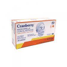 CRANBERRY MASCARILLA 3P 50UD